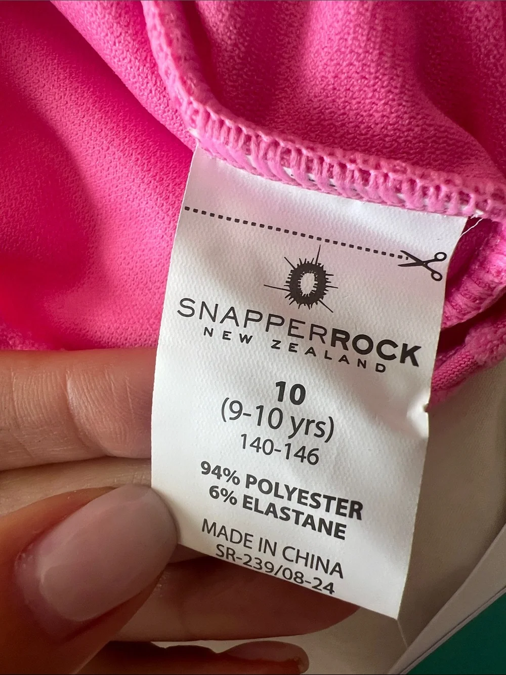 Snapper Rock Bubblegum Bloom One Shoulder Swimsuit | Girls Size 9/10 | NWT